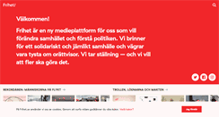 Desktop Screenshot of frihet.se